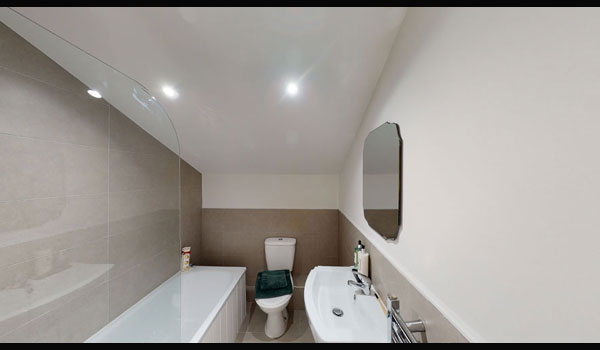 Bathroom with bathtub and sink Manners Road James Oliver Properties