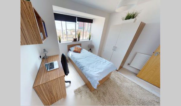 Bedroom with study table and wardrobe St. George’s Way