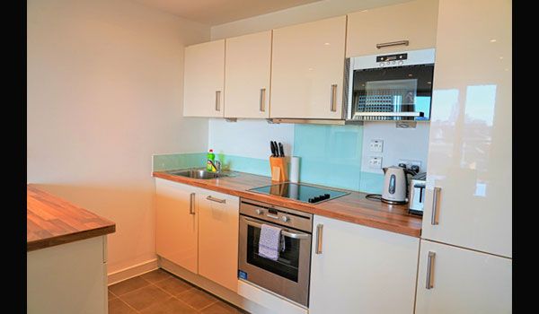 Blue Kitchen GWQ Apartments