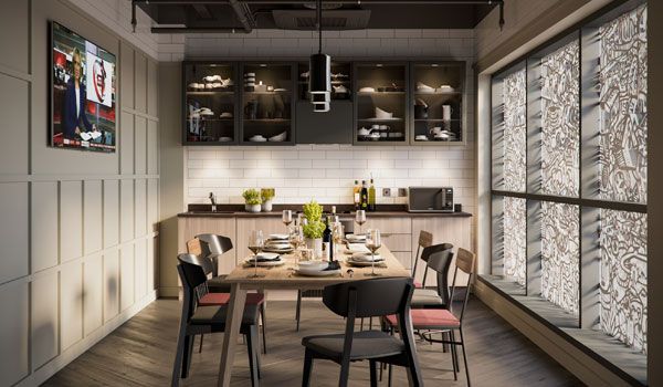Stanley Studios Coburg street private room with dining table