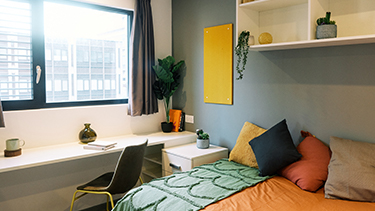Student accommodation in halls