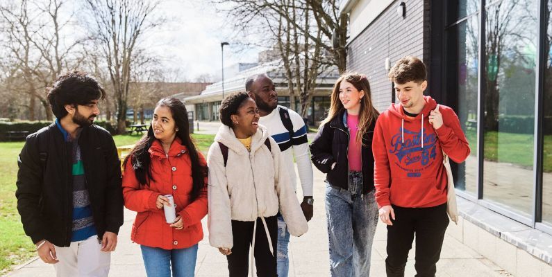 Group of international students