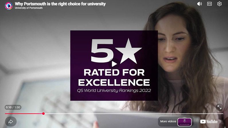 Play Video - Why Portsmouth is the right choice for university